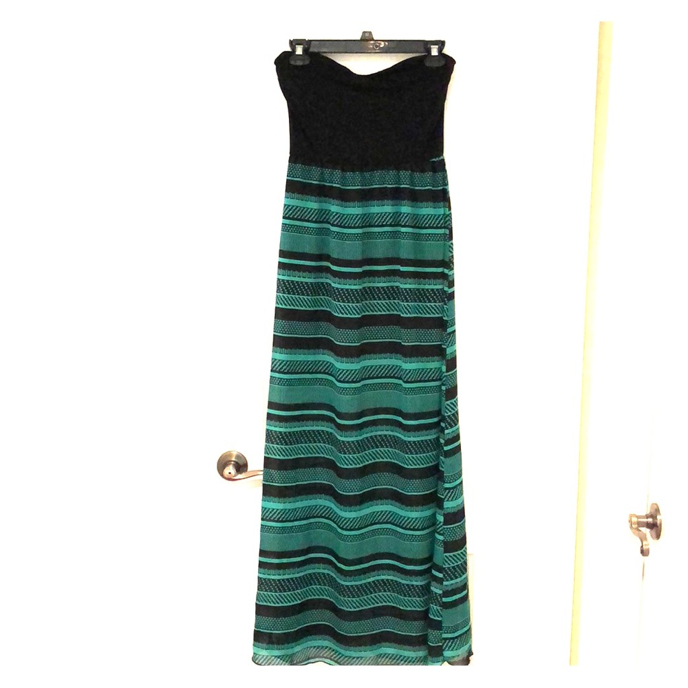 M Strapless sundress